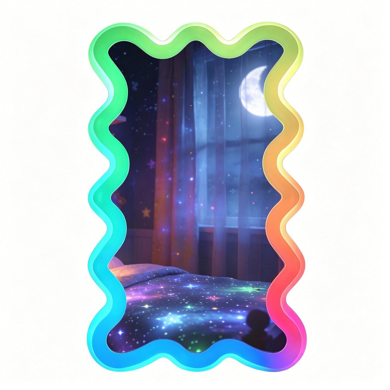 Wave Mirror Light 360 x 220 x 30mm / 5V White