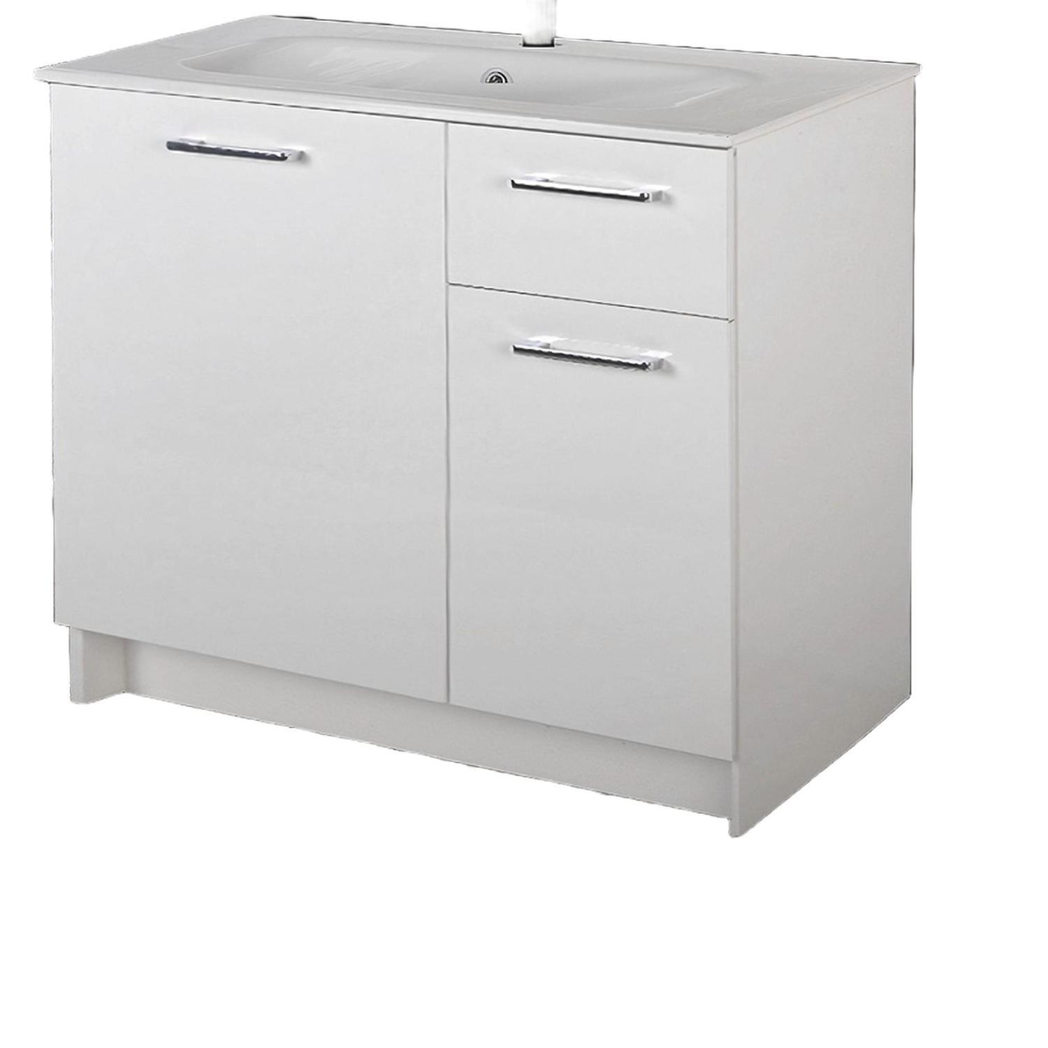 Kera Vanity and Basin 750mm White