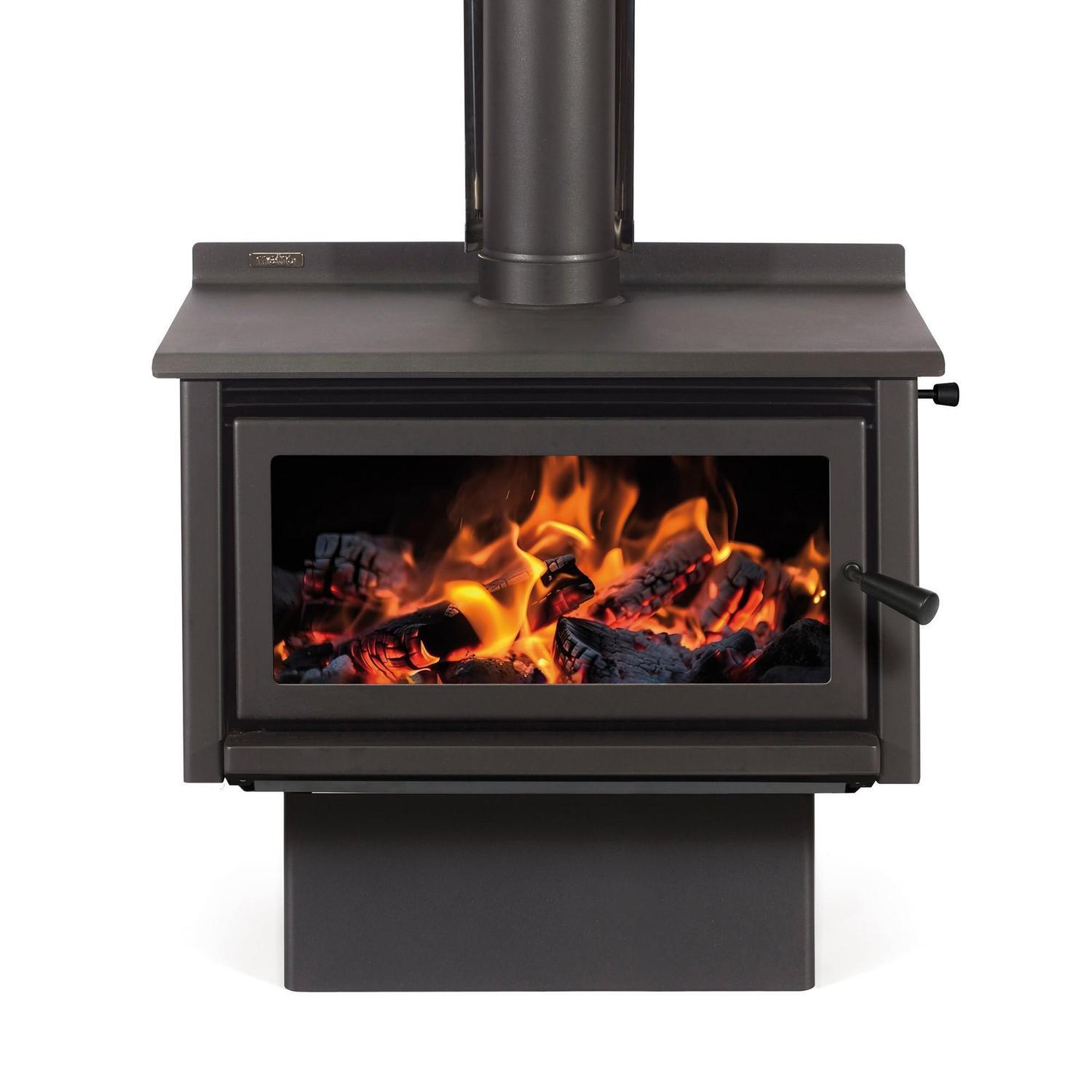 LTD Mega Rad Base 21kW Wood Fire and Standard Flue Kit