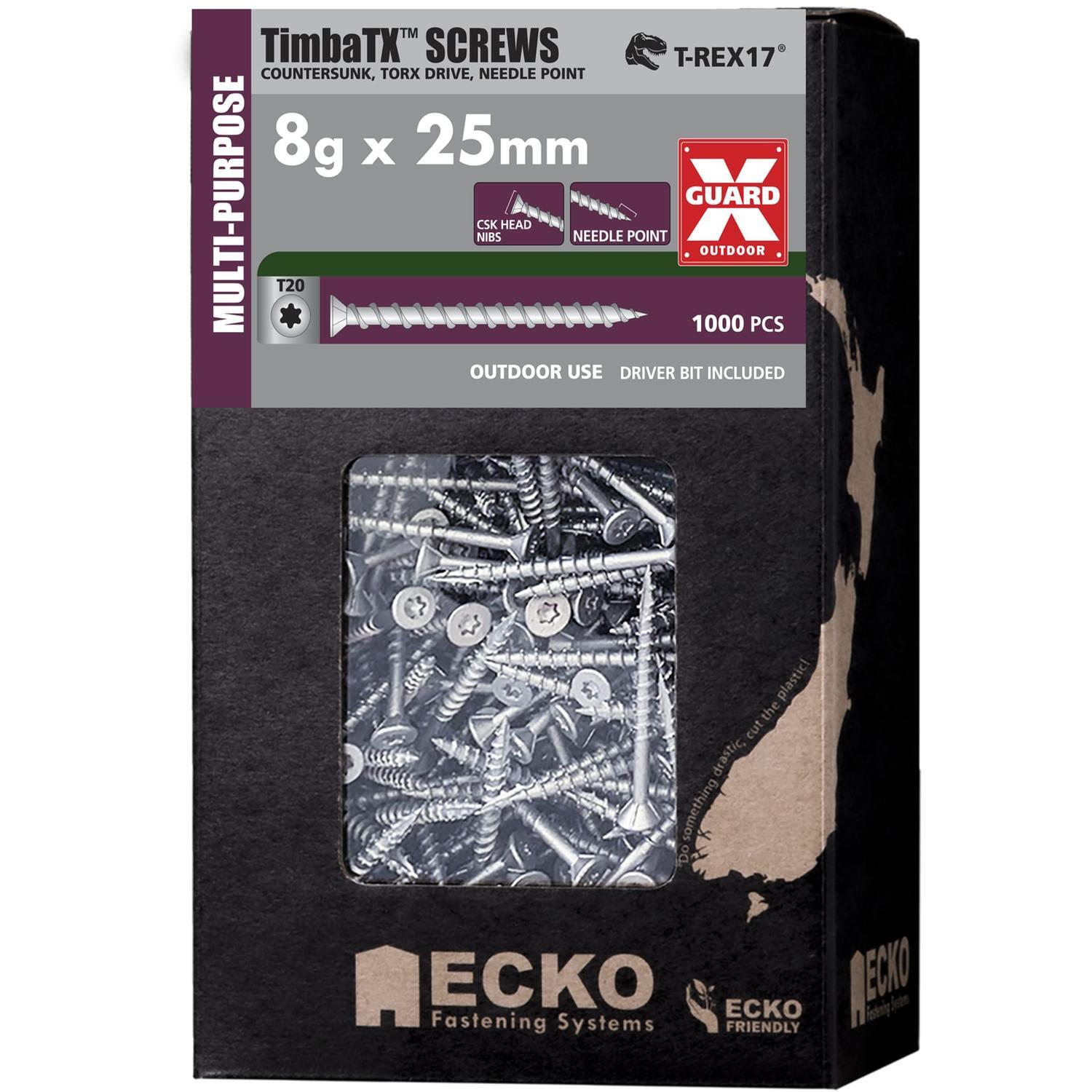 TimbaTX™ Multi-Purpose Screws OutDoor XGuard