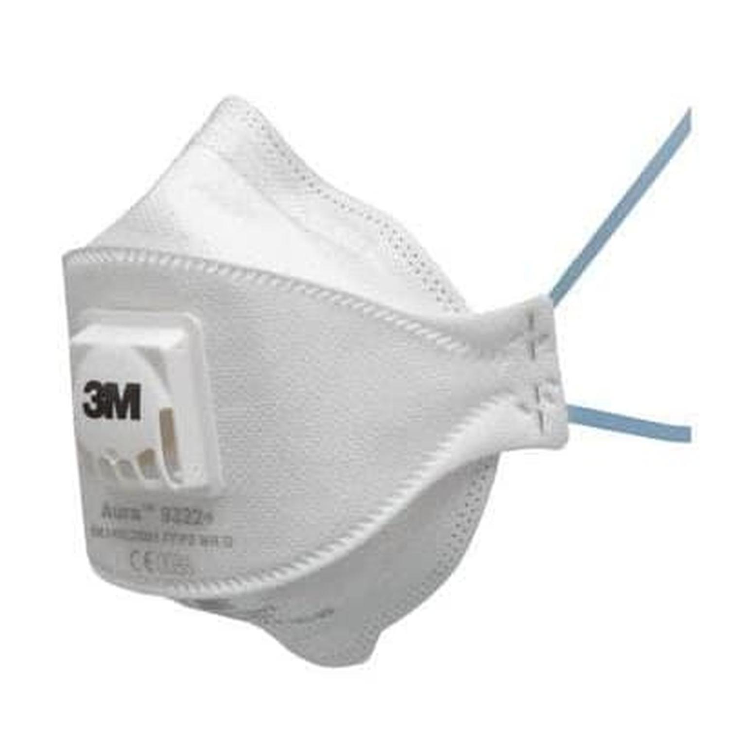 3M Particulate Respirator 9322A+P2, 10 Pack
