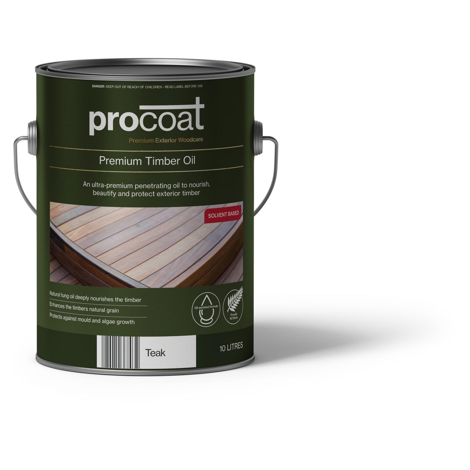 Premium Exterior Timber Oil 10L Teak