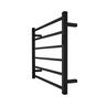 6 Bar Heated Towel Rail Black
