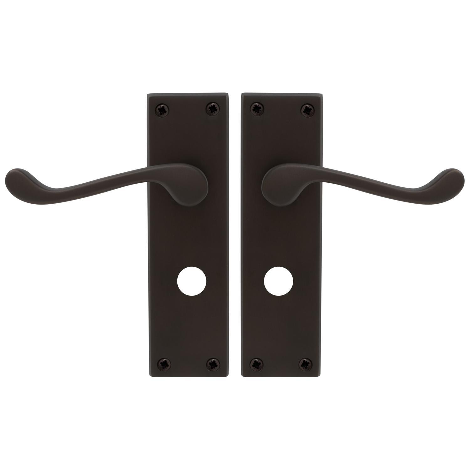 York Square Longplate Privacy 57mm Vintage Bronze