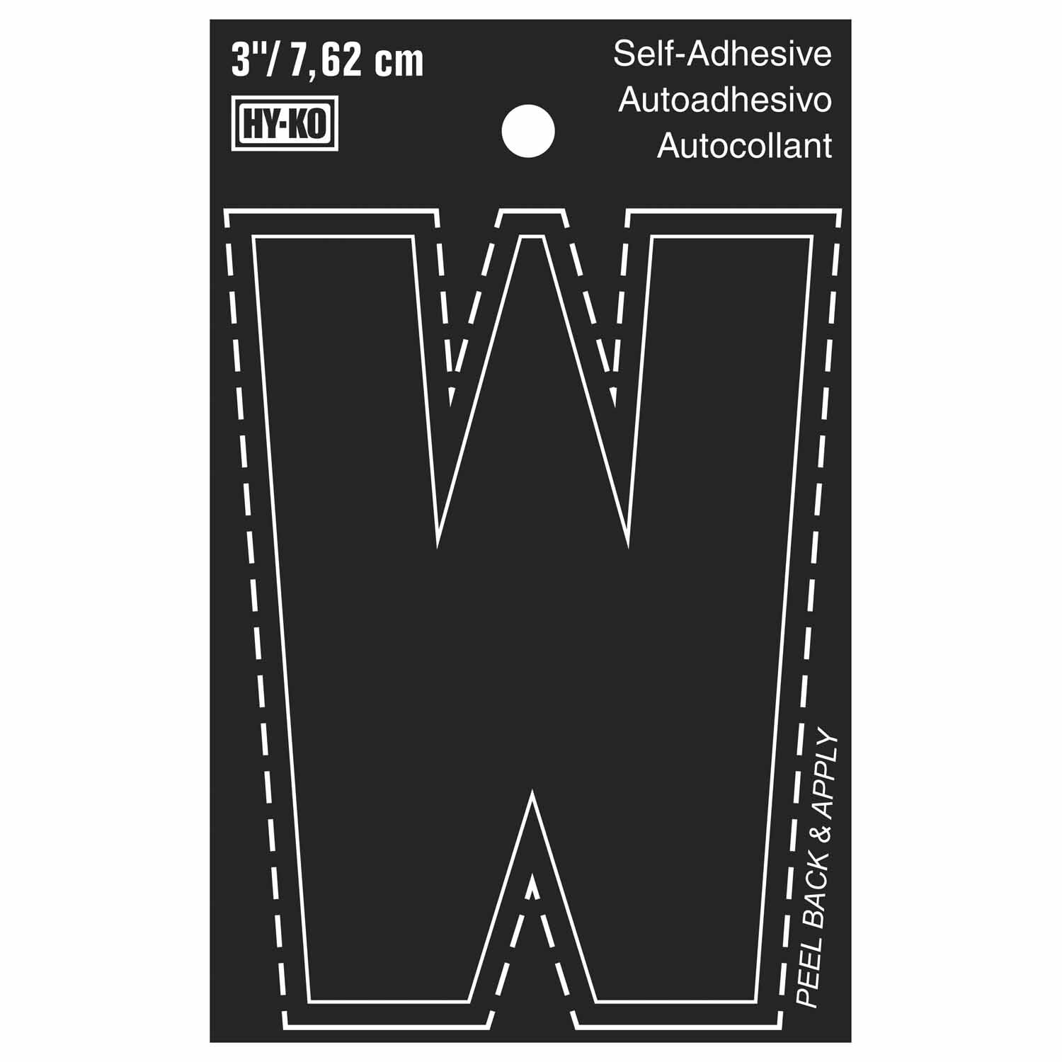 Letterbox Letter W