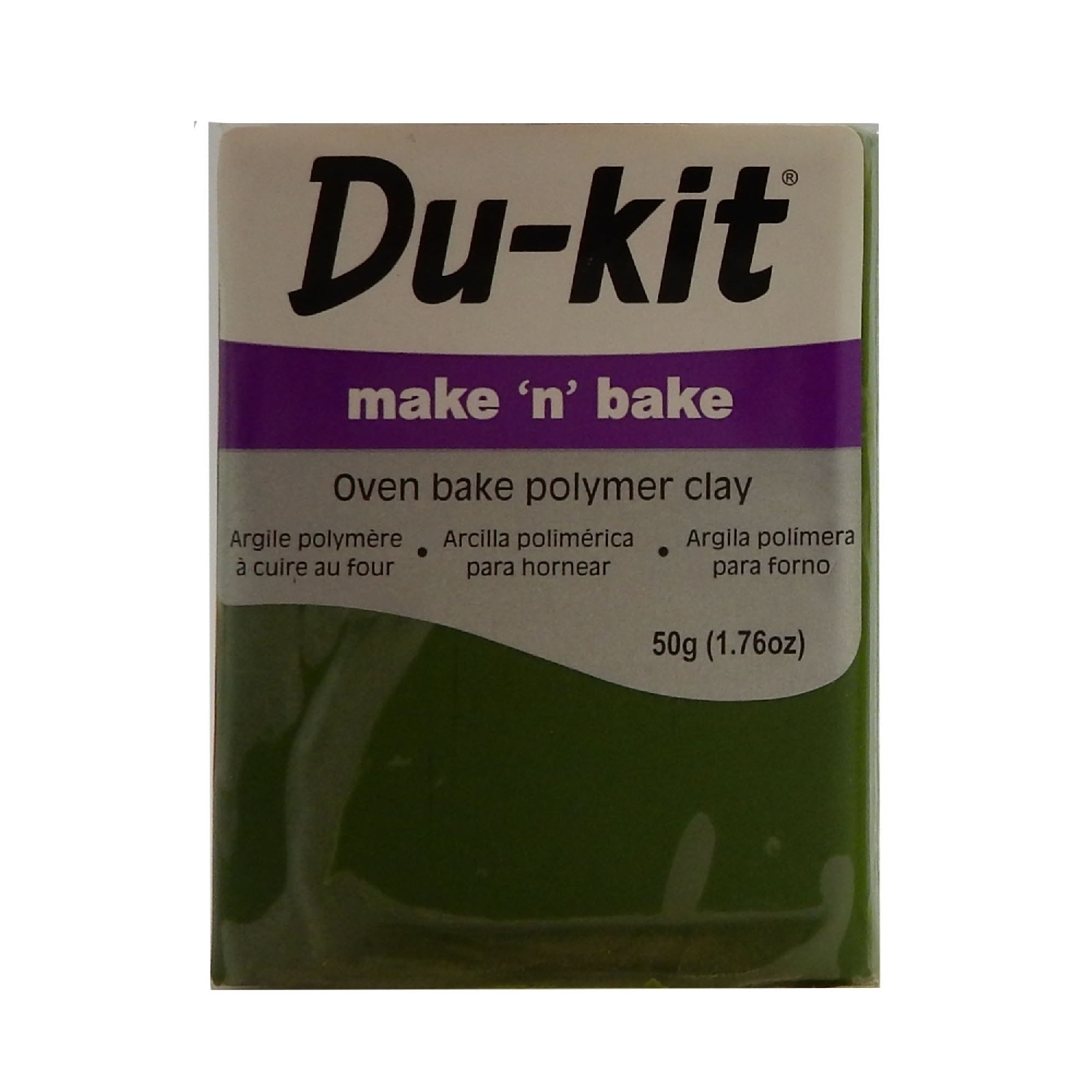 Oven Bake Polmer Clay 50 g Leaf Green