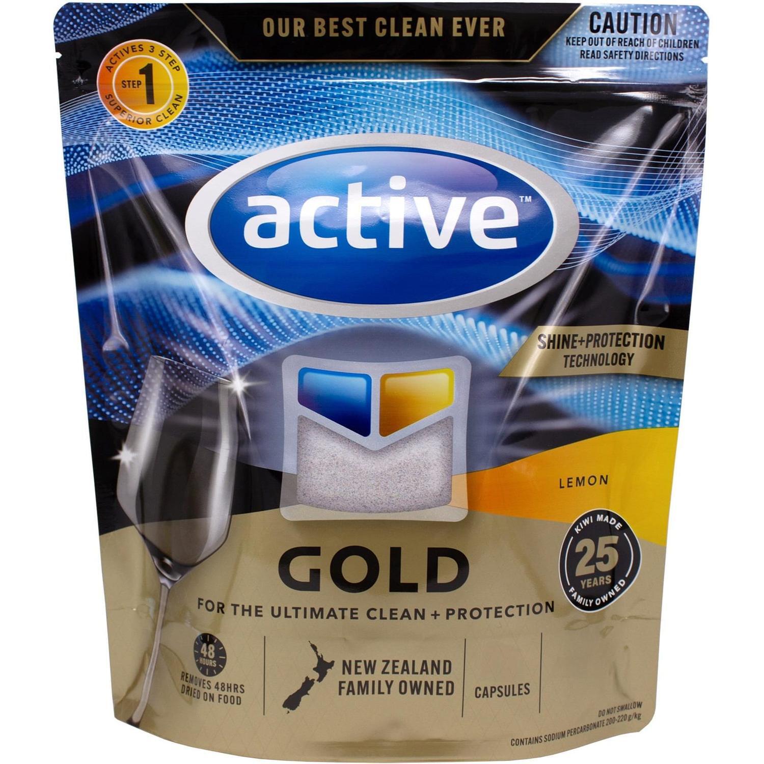 Active Gold Capsules 62s Lemon