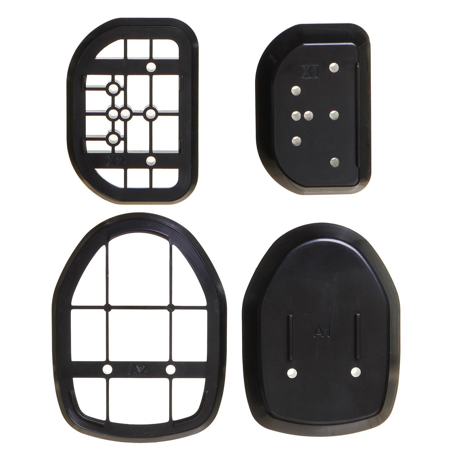 Baseboard Kit for Retractable Gate Black