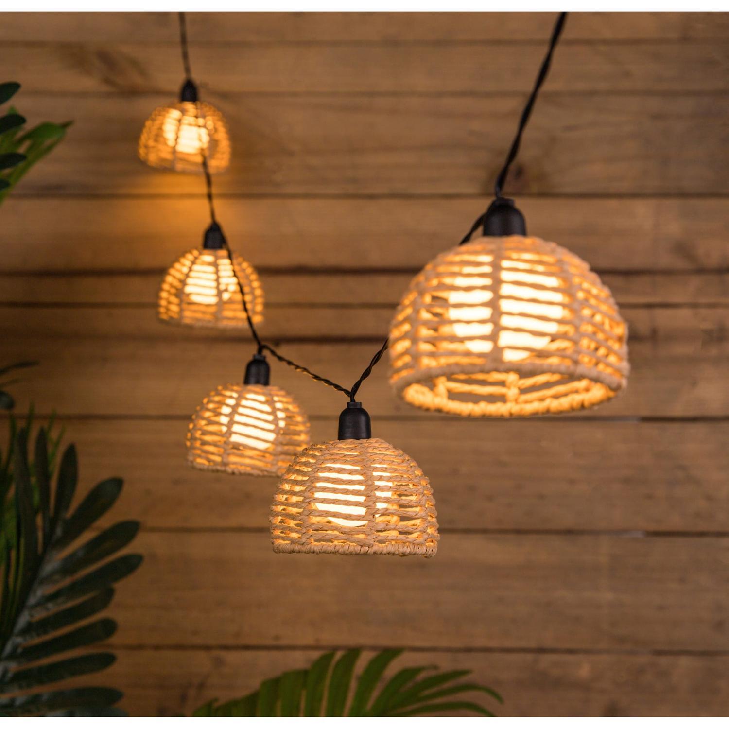 Solar Rope Festoon Light 2.7m Warm White