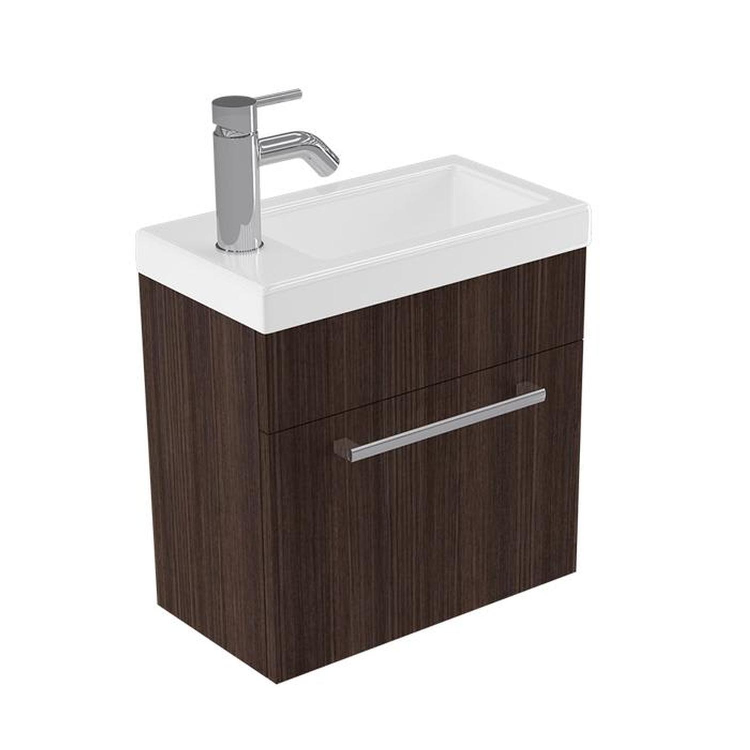 Wall Vanity 440mm Charred Oak