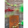 Pohutukawa Decorative Screen 600 x 1200mm Rust Steel