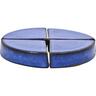 Glazed Round Pot Feet Royal Blue