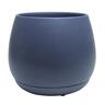 Indoor Addie Pot and Saucer 16cm Blue