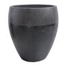 Vase Terrazzo Pot L Black Gloss