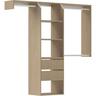 Customisable Wardrobe with Drawers (Medium) 1600-1800 mm Perfect Oak