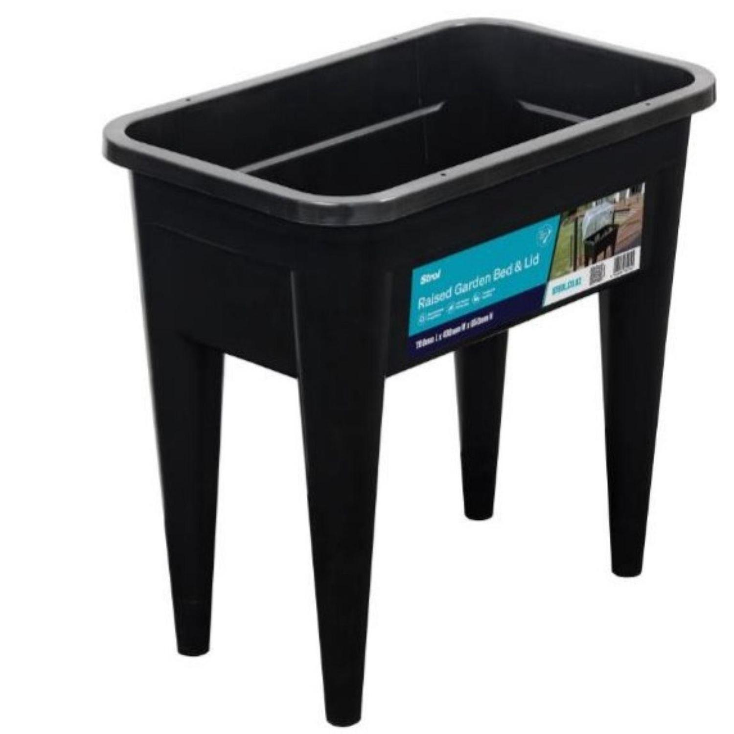 Raised Garden Bed Black 700mm L x 430mm W x 660mm H