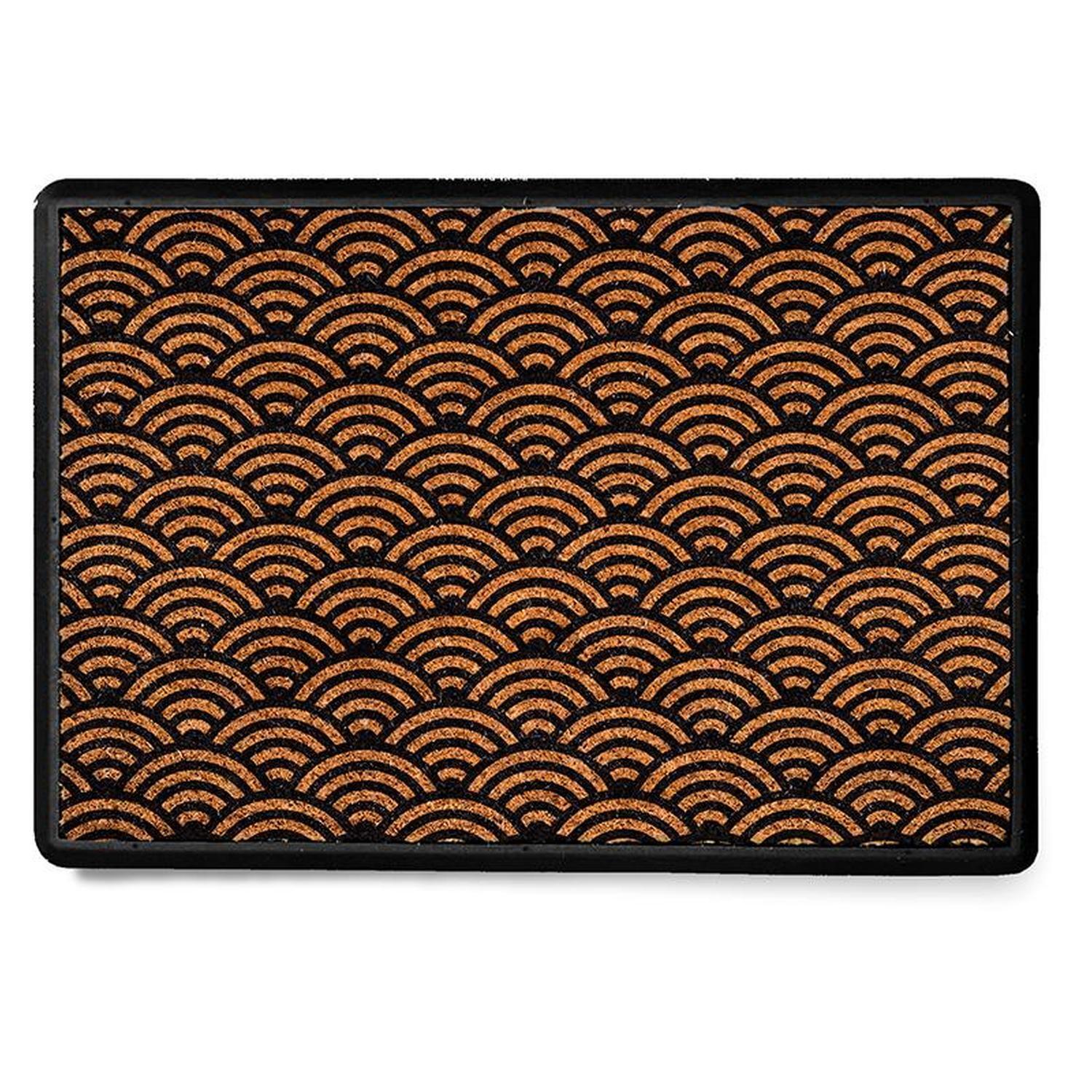 Abstract Mat L: 400mm, W: 600mm Natural and Black