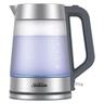 With heat-resistant frosted glass and brushed stainless steel, this kettle brings contemporary flair to your kitchen bench for clean, modern aesthetic.