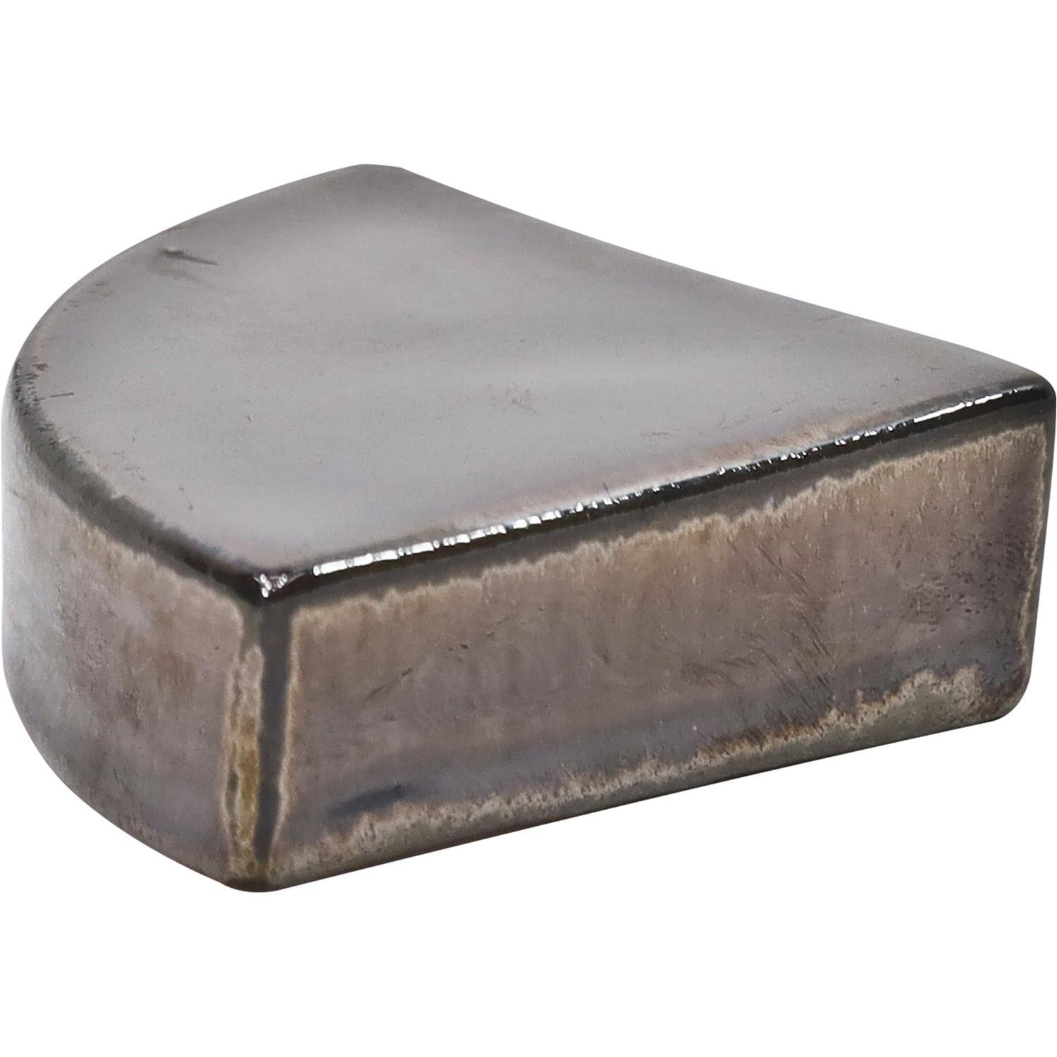 Glazed Round Pot Feet Anthracite