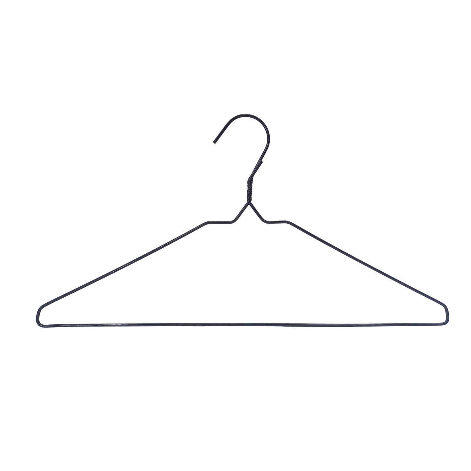 Coat Hanger Wire PE Black 10 Pack