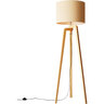 Floor Lamp Tripod Natural Timber W: 45cm, D: 45cm, H: 157cm Natural