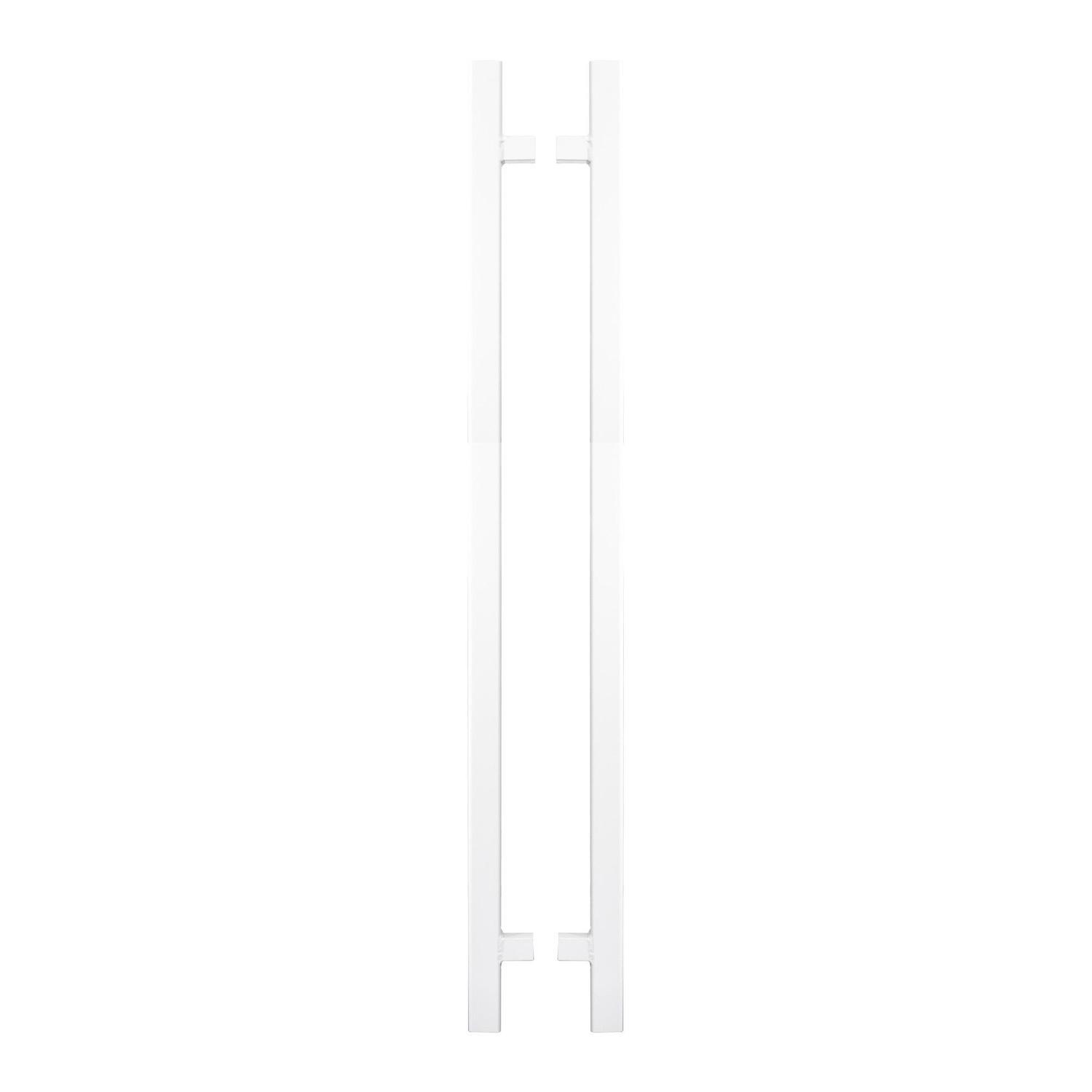 Aluminium Batten Fence Gate Converter 2 PCS H:1750mm x W:80mm x D:80mm White