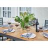 Outdoor Dining Setting Aluminium & Wood look Chairs