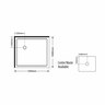 Luxury 2000 Frameless Shower - Left-Hand Tray