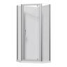 Corner Angle Flat Wall Acrylic Shower 900 x 900 x 2015mm Chrome