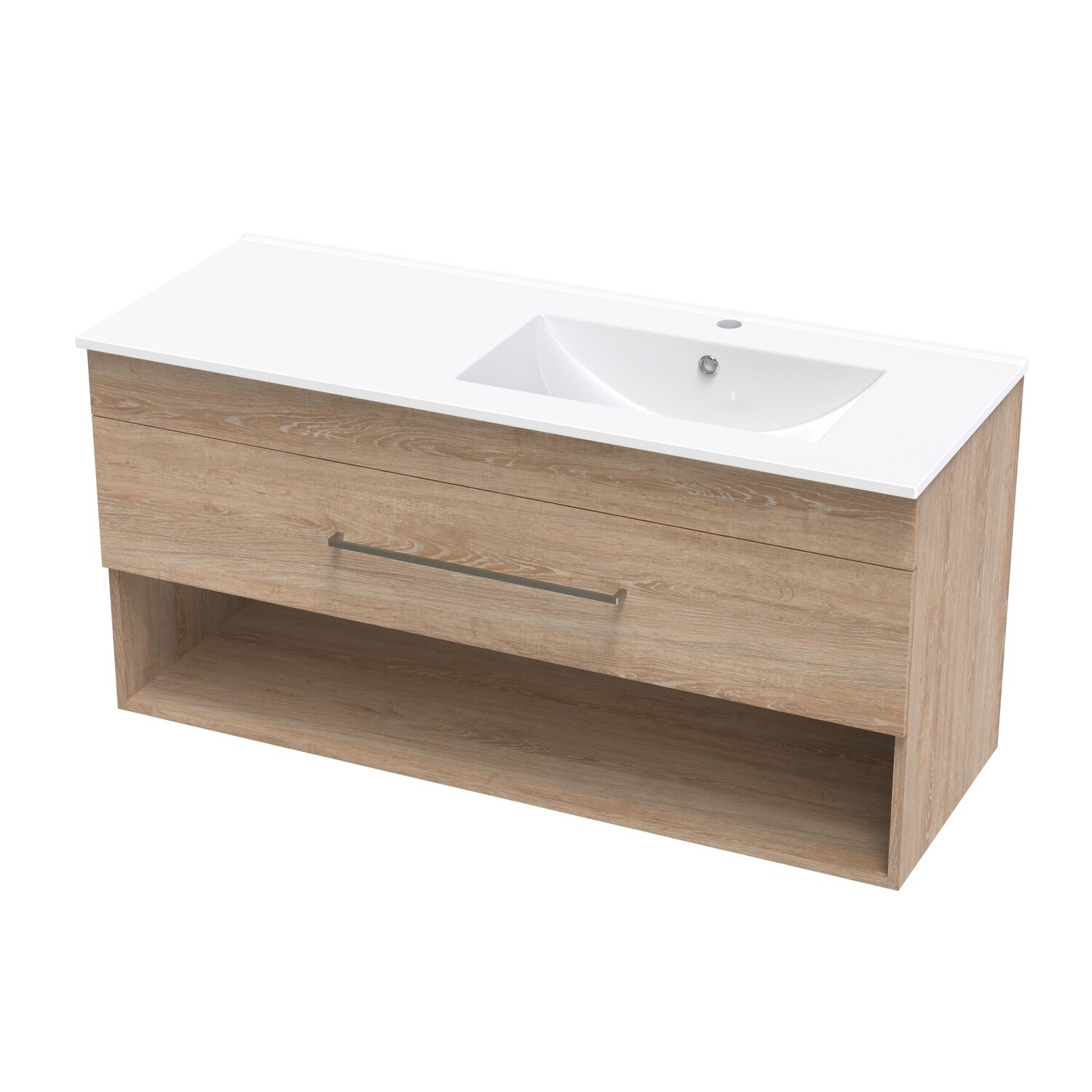 Cashmere Valley 1200 Right Hand Bowl Drawer Open Colour