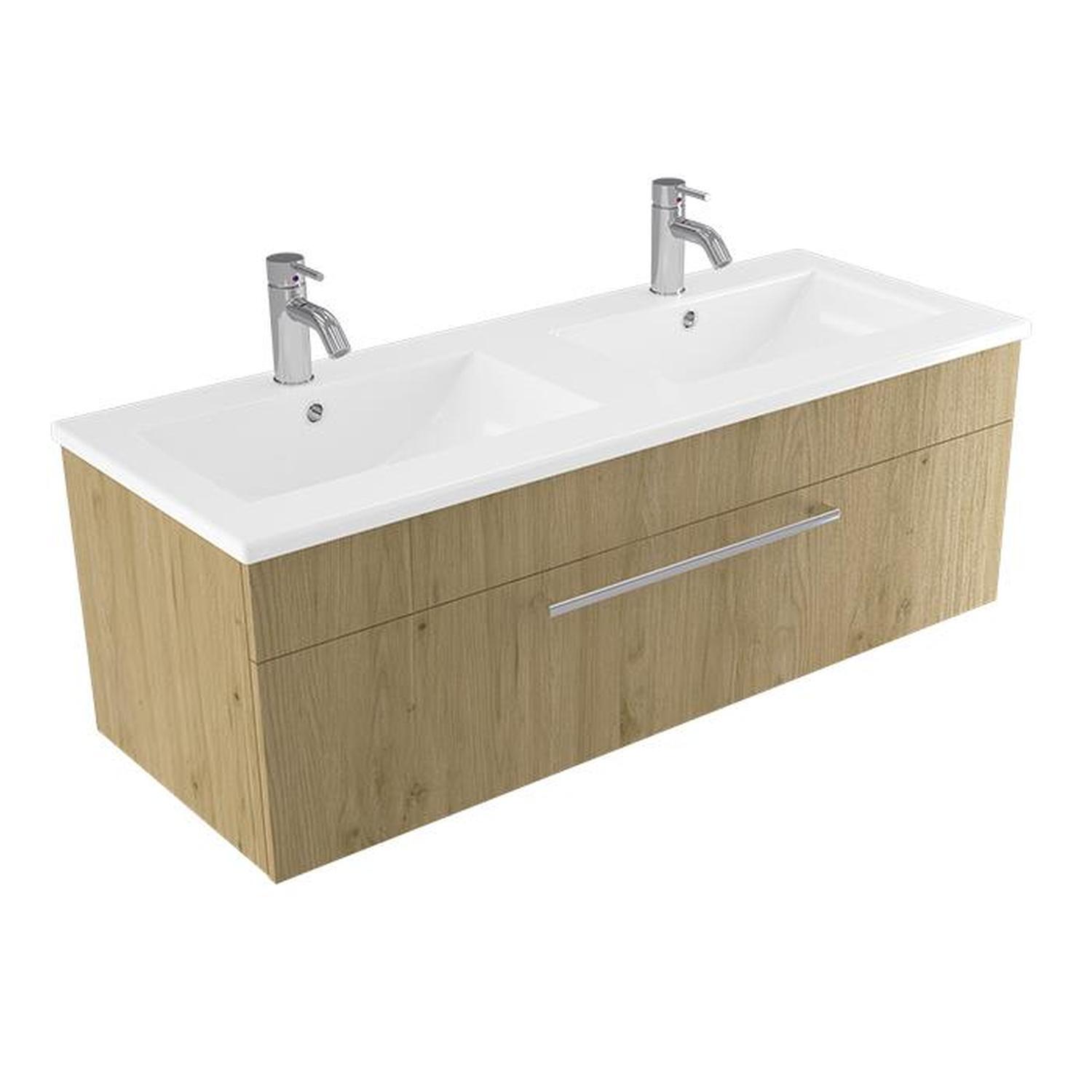 Calais Wall Vanity 1200mm French Oak