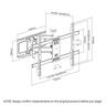 940-2030mm (37-80 inch) Full Motion TV Mount