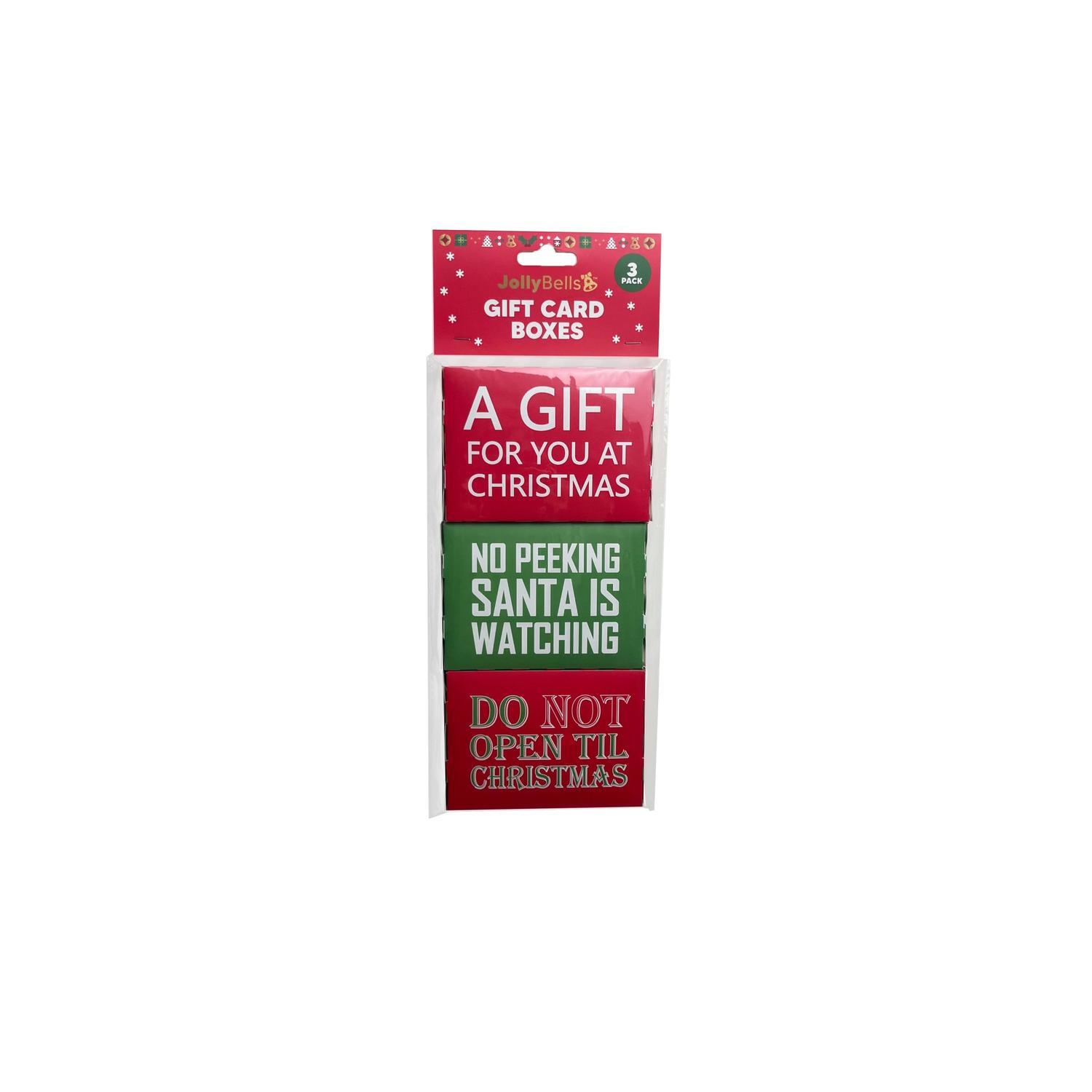 Christmas Gift Card Box 3 pack