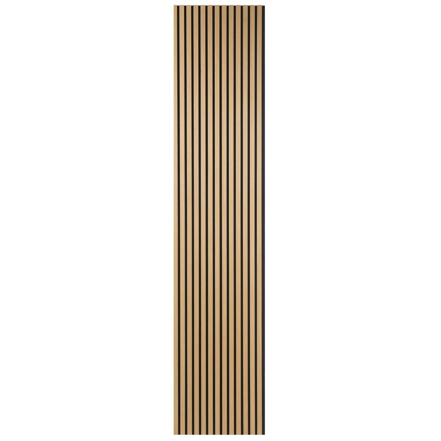 Acoustic Wood Slate Premium Panel 3 x .605m Light Oak