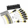 Screwdriver set 57 piece Yellow & Black