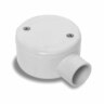 Conduit Junction Box Circular 1 Way 75x35mm 20mm Grey