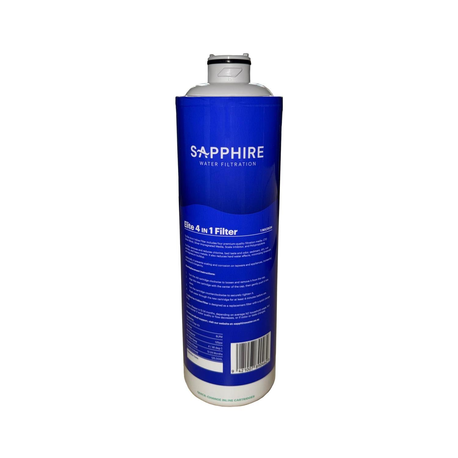Elite 4-in-1 Inline Quick-Change Replacement Filter