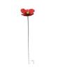 Metal Poppy on Stake