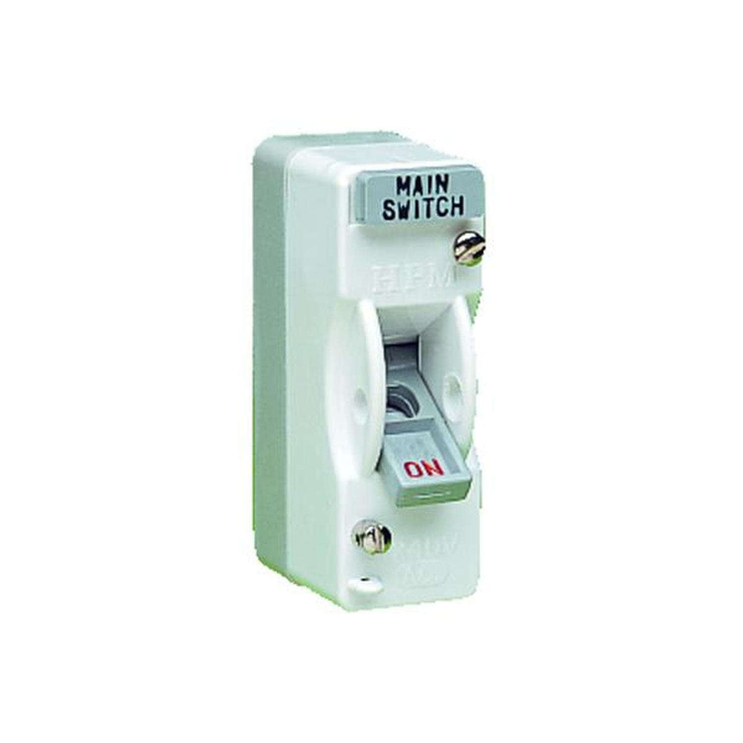 Surface Mount 1 Pole Back Entry Mains Switch