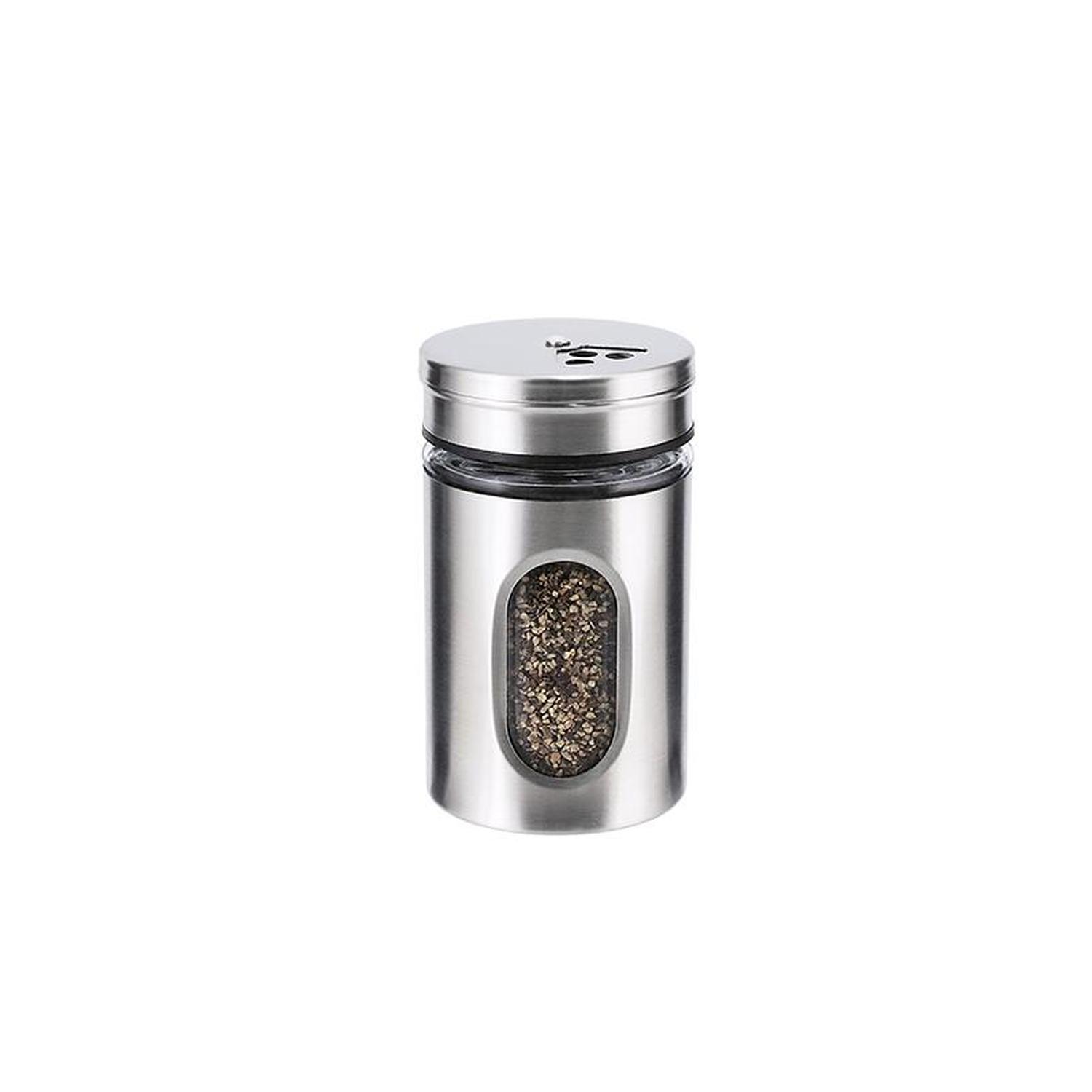 Spice Jar Glass & Steel 80ml