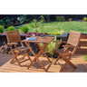 Outdoor Dining Setting 3 Piece Folding Chair with arms