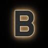 StreetGlo Solar Illuminated Letter - B