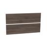 Wall Hung Vanity Cabinet Handleless Drawer Front Set 900mm Charred Walnut