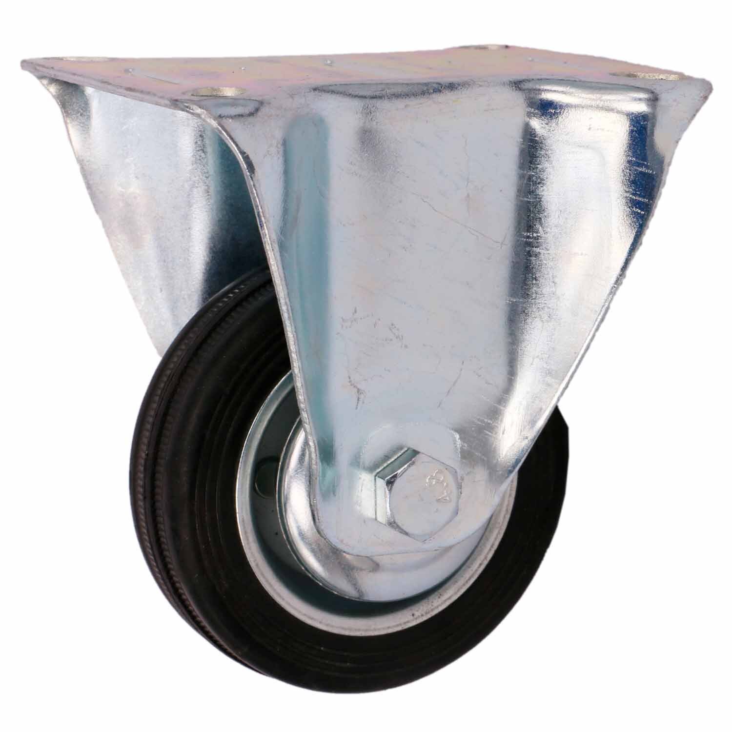 Rubber Fixed Castor