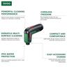 4.0V Cordless Power Cleaning Brush with 10 x Cleaning Pads, 2 x Brushes, 1 x Pad Holder and Case (TAYDO Set)