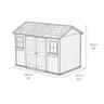 Shed H:2530mm, W:3500mm, D:2290mm Deco Grey