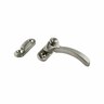 Split Rail Window Fastener Right-Hand 66mm Satin Nickel Finish
