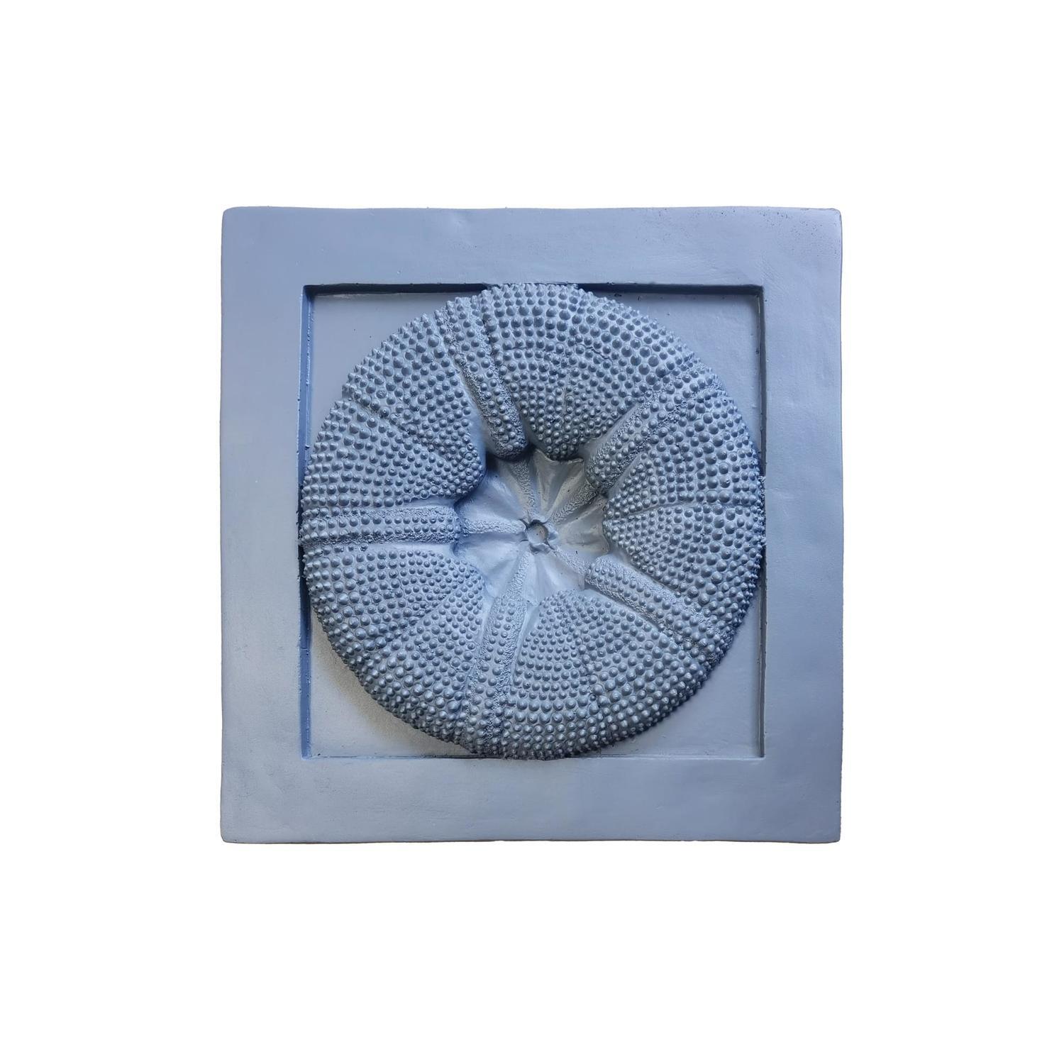 Aquatic Lightweight GRC Sea Urchin Wall Art Rocaille D38.5 x W4.3 x H38.5cm
