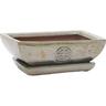 Bonsai Tapered Ceramic Pot Large Green
