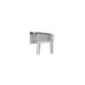Window Handle Styleline2 Double Tongue Right Hand  Silver Pearl